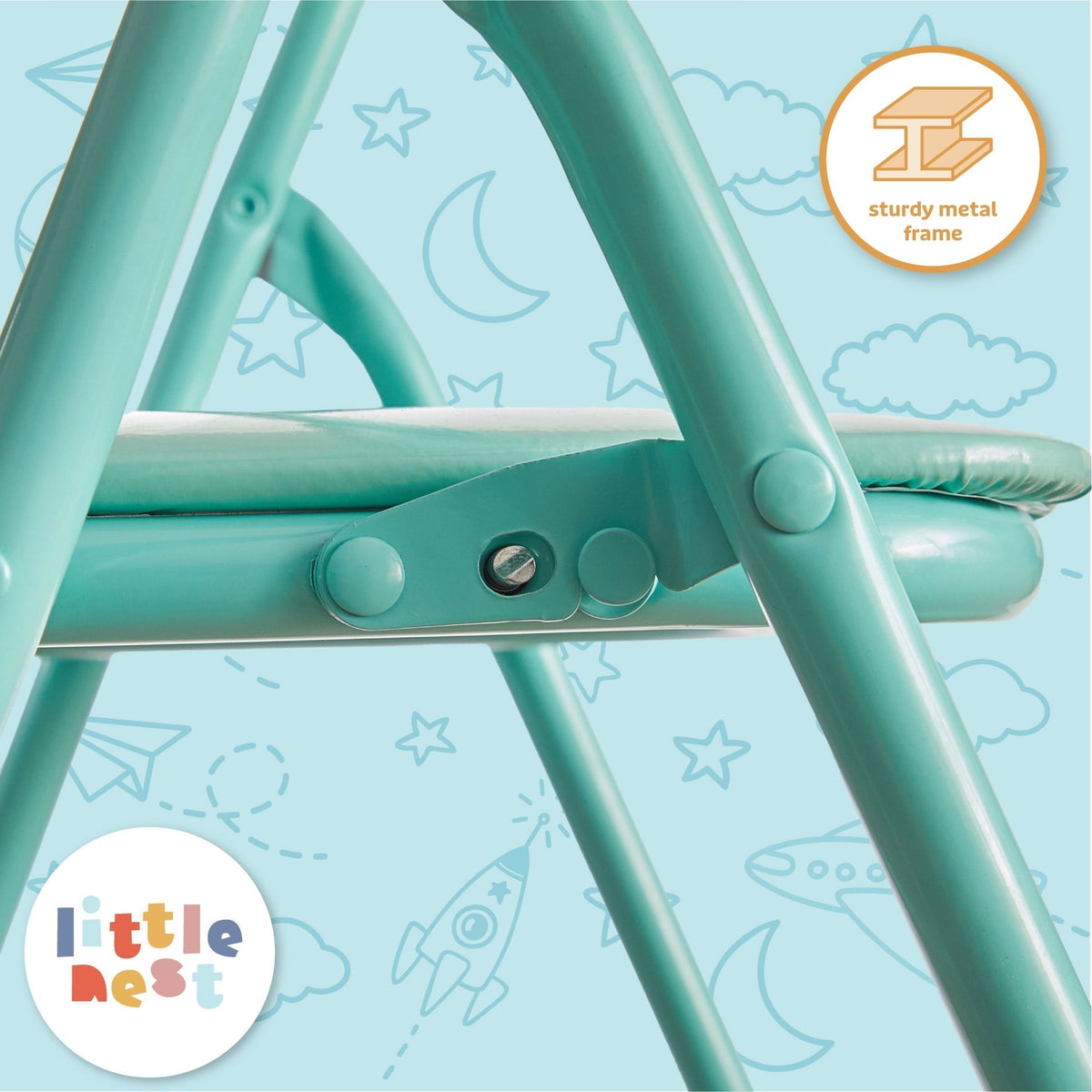 Little Nest Junior Activity Table and Chair Set, 2-Piece