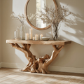 Farmhouse Solid Wood Console Table for Entryway or Hallway