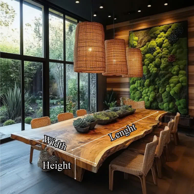 Solid Hardwood Dining Table with Soft Curved Edges, Seats 4 to 12 - view 4