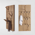 Piano Keyboard Solid Wood Wall Coat Rack with Hooks