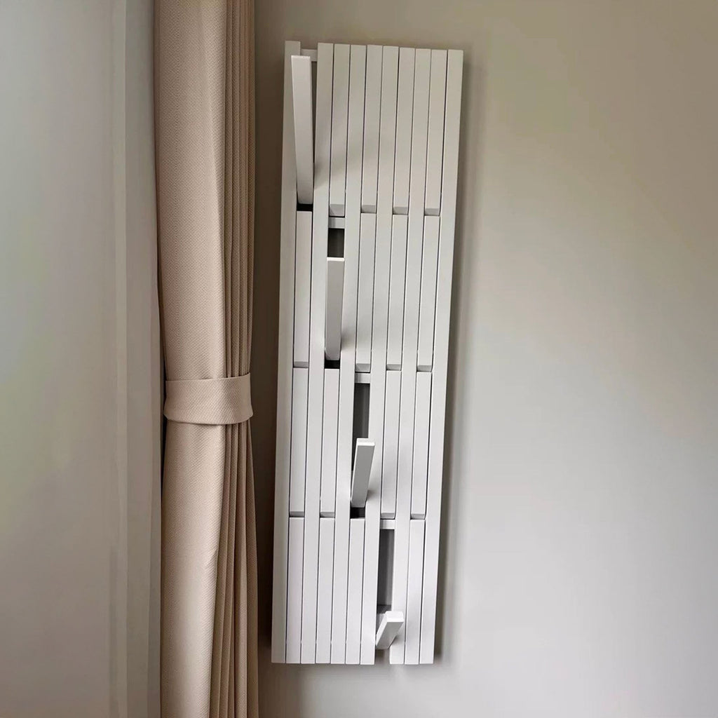 Piano Keyboard Solid Wood Wall Coat Rack with Hooks - view 5